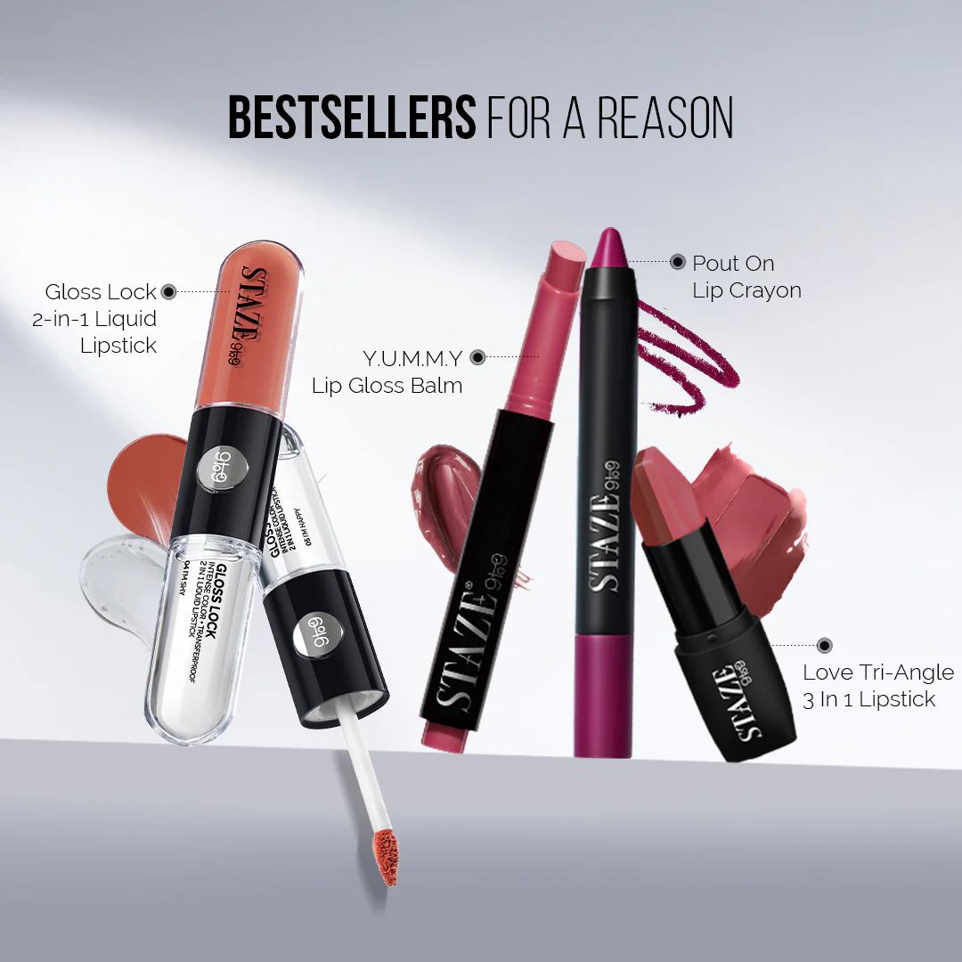Gloss Lock 2-in-1 Liquid Lipstick - 01 I'm Cute - Image 6