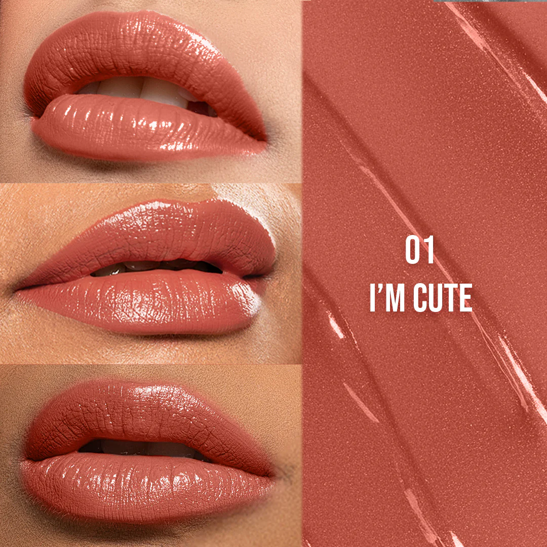 Gloss Lock 2-in-1 Liquid Lipstick - 01 I'm Cute - Image 7
