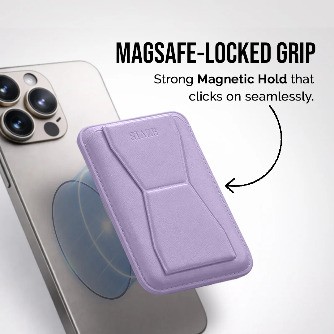 GripIt Magnetic Phone Card Holder + Stand - Image 3