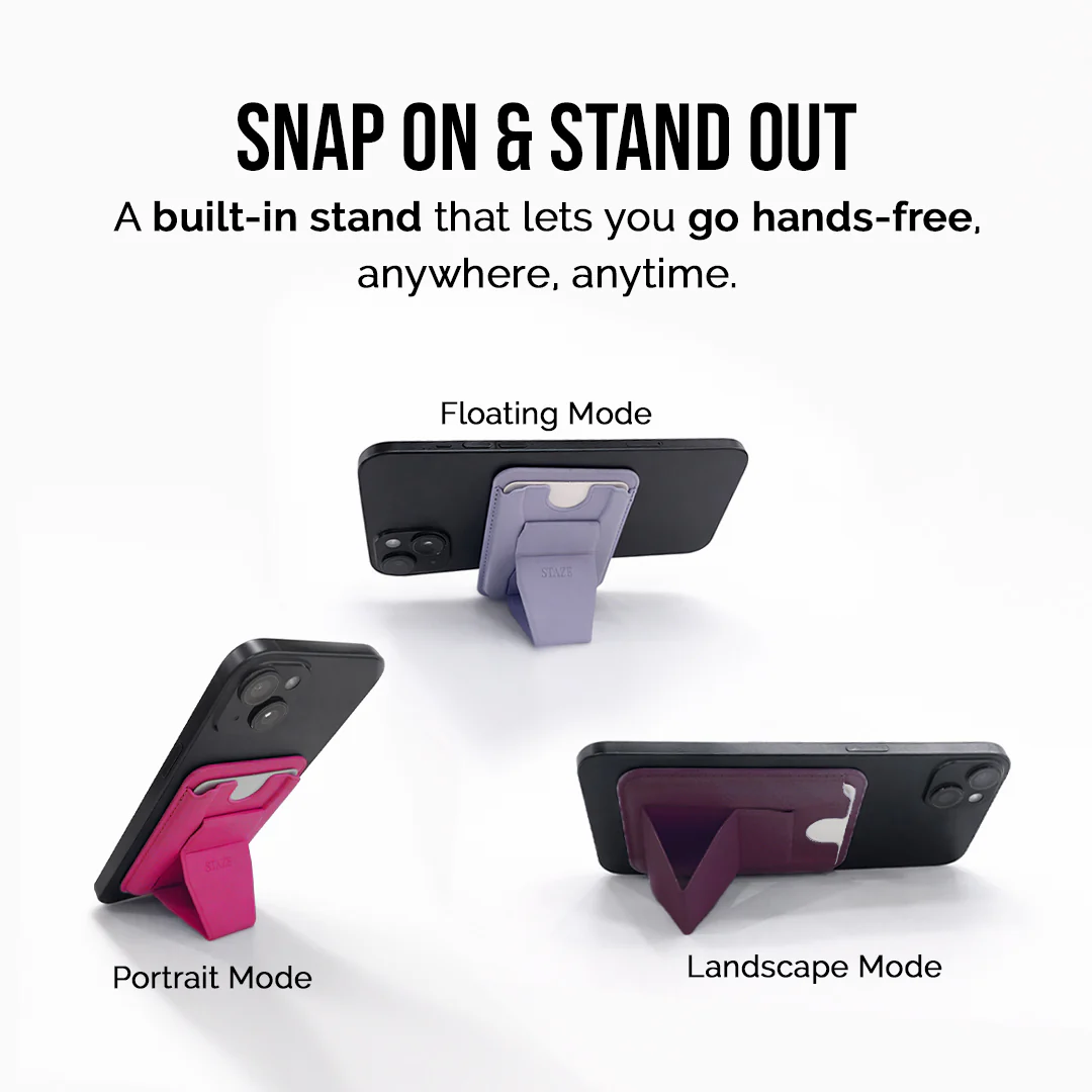 GripIt Magnetic Phone Card Holder + Stand - Image 5