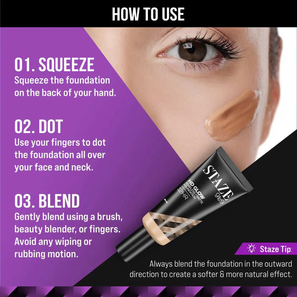 HD Radiance Foundation - 111W Cashew - Image 4