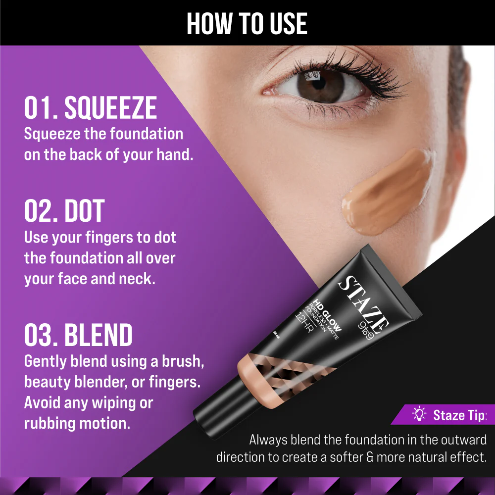 HD Glow Foundation - 128C Cashmere - Image 4