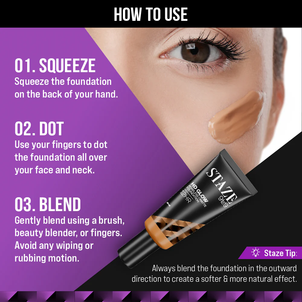 HD Radiance Foundation - 333C Amber - Image 4