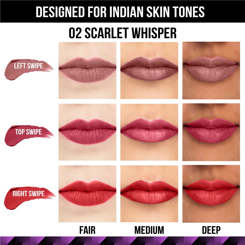 Love Tri-Angle 3 In 1 Lipstick - 02 Scarlet Whisper - Image 4