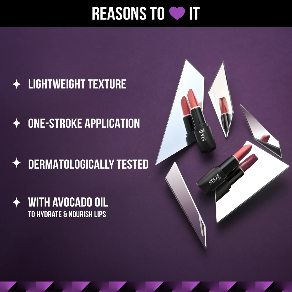 Love Tri-Angle 3 In 1 Lipstick - 03 Caramel Rose - Image 5