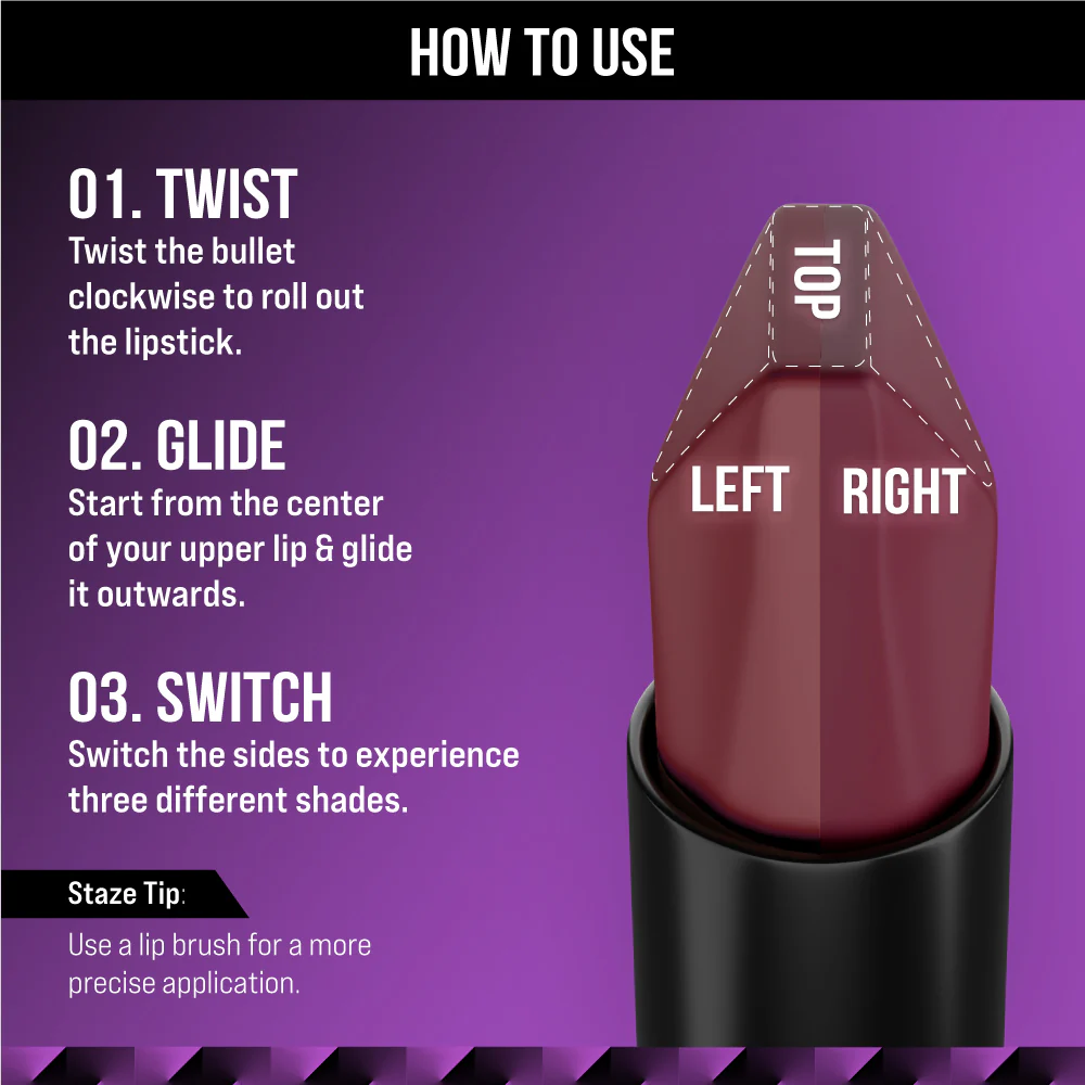 Love Tri-Angle 3 In 1 Lipstick - 05 Truffle Blush - Image 7