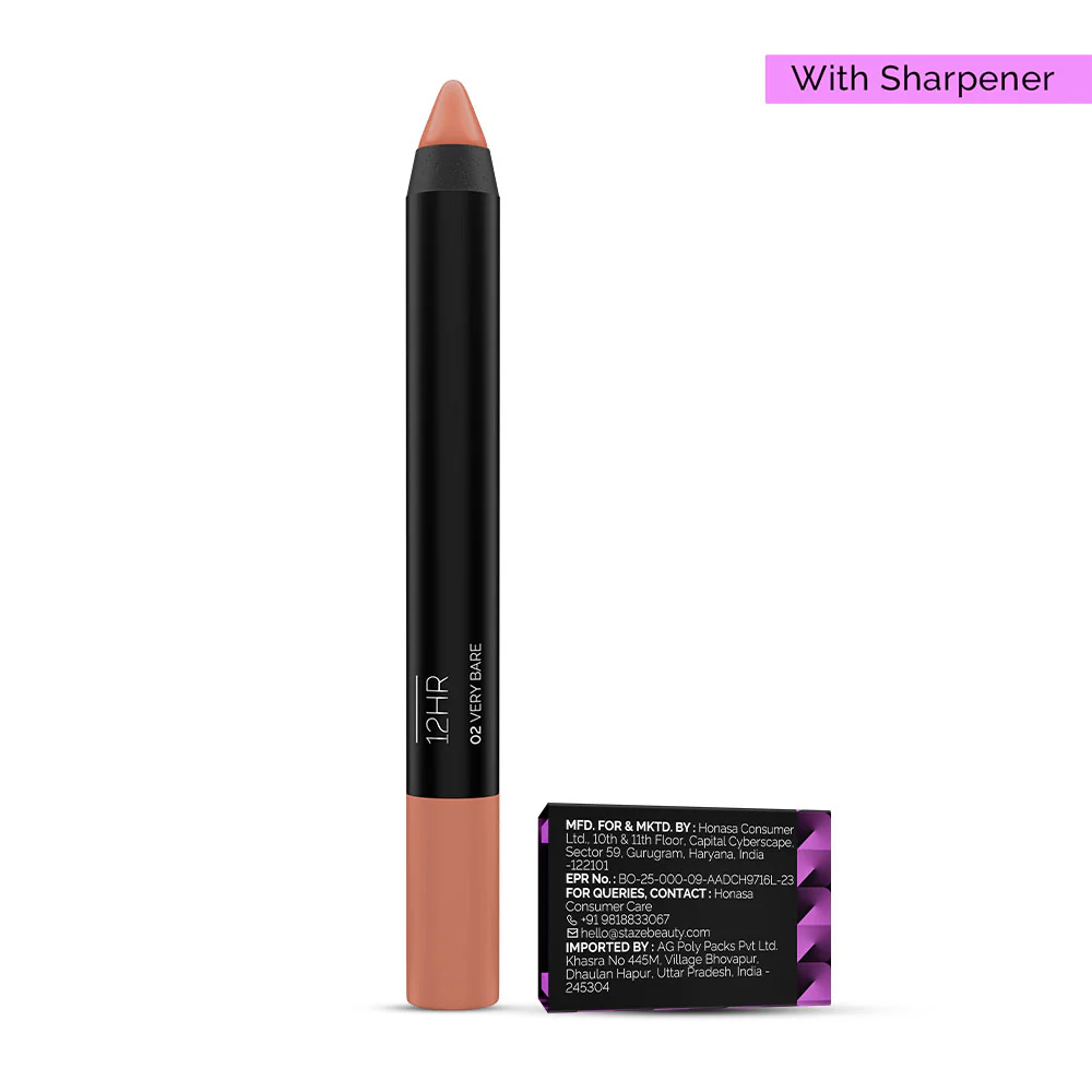 Pout On Lip Crayon 02 Very Bare with Sharpener - Image 7