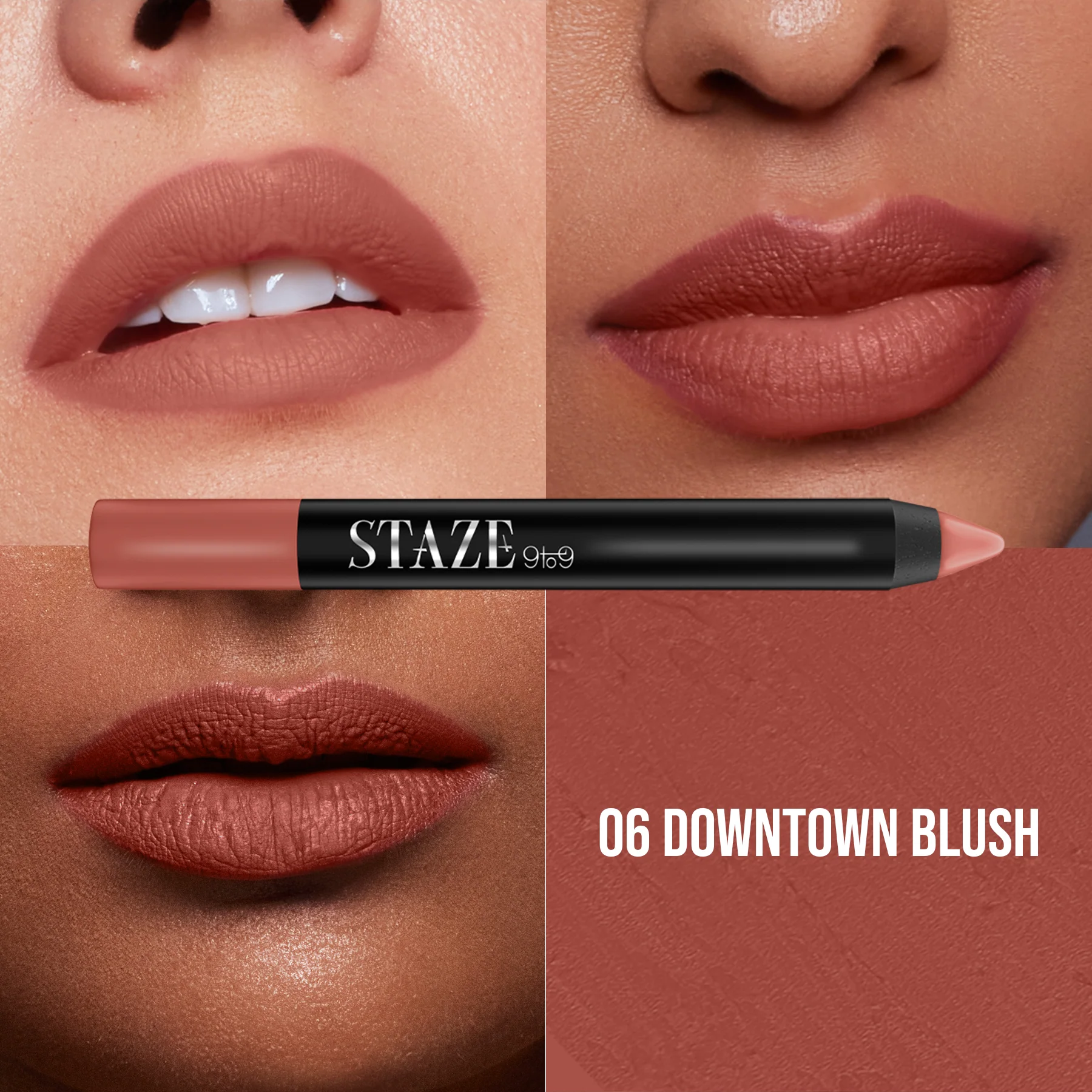 Pout On Lip Crayon - 06 Downtown Blush - Image 2