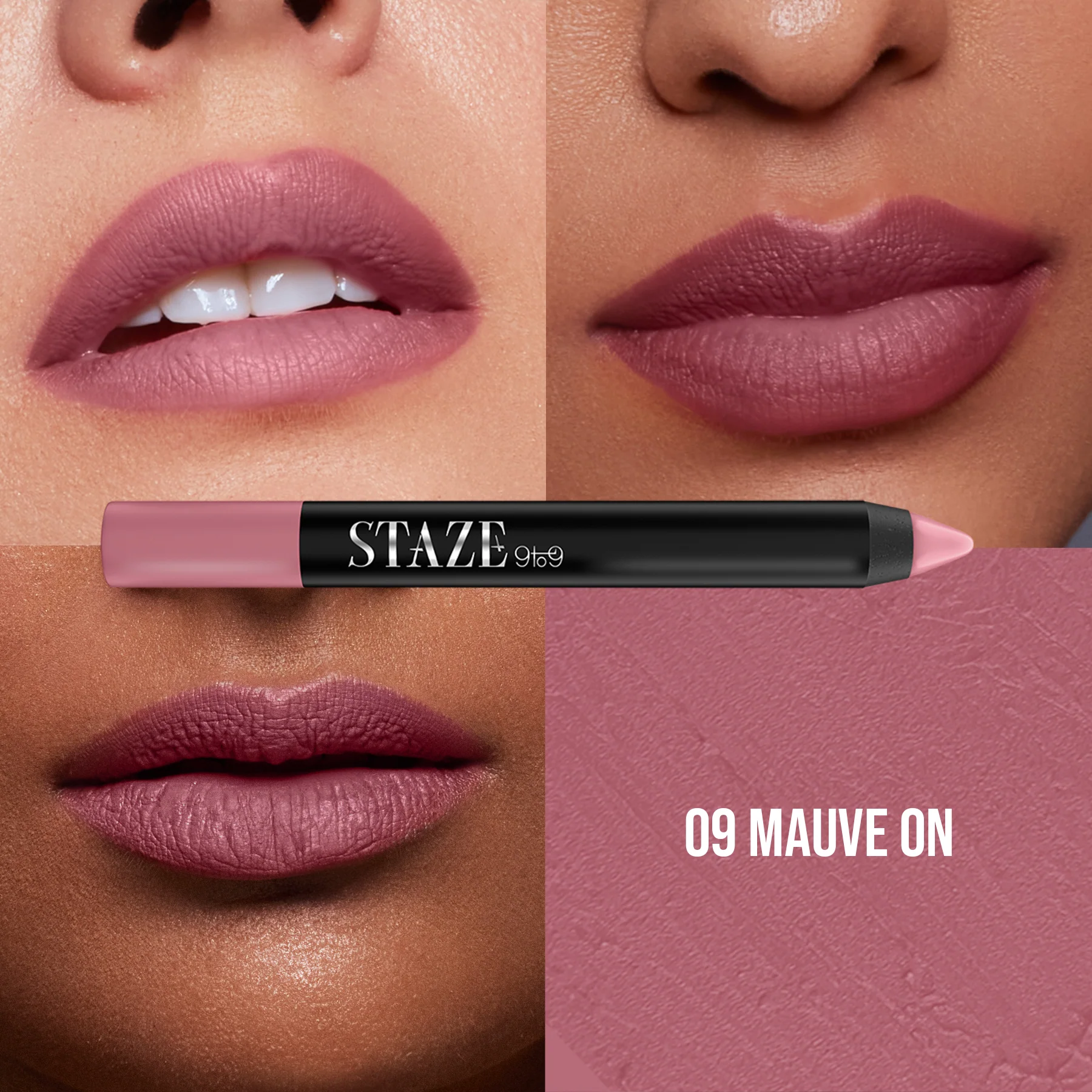 Pout On Lip Crayon - 09 Mauve On - Image 2