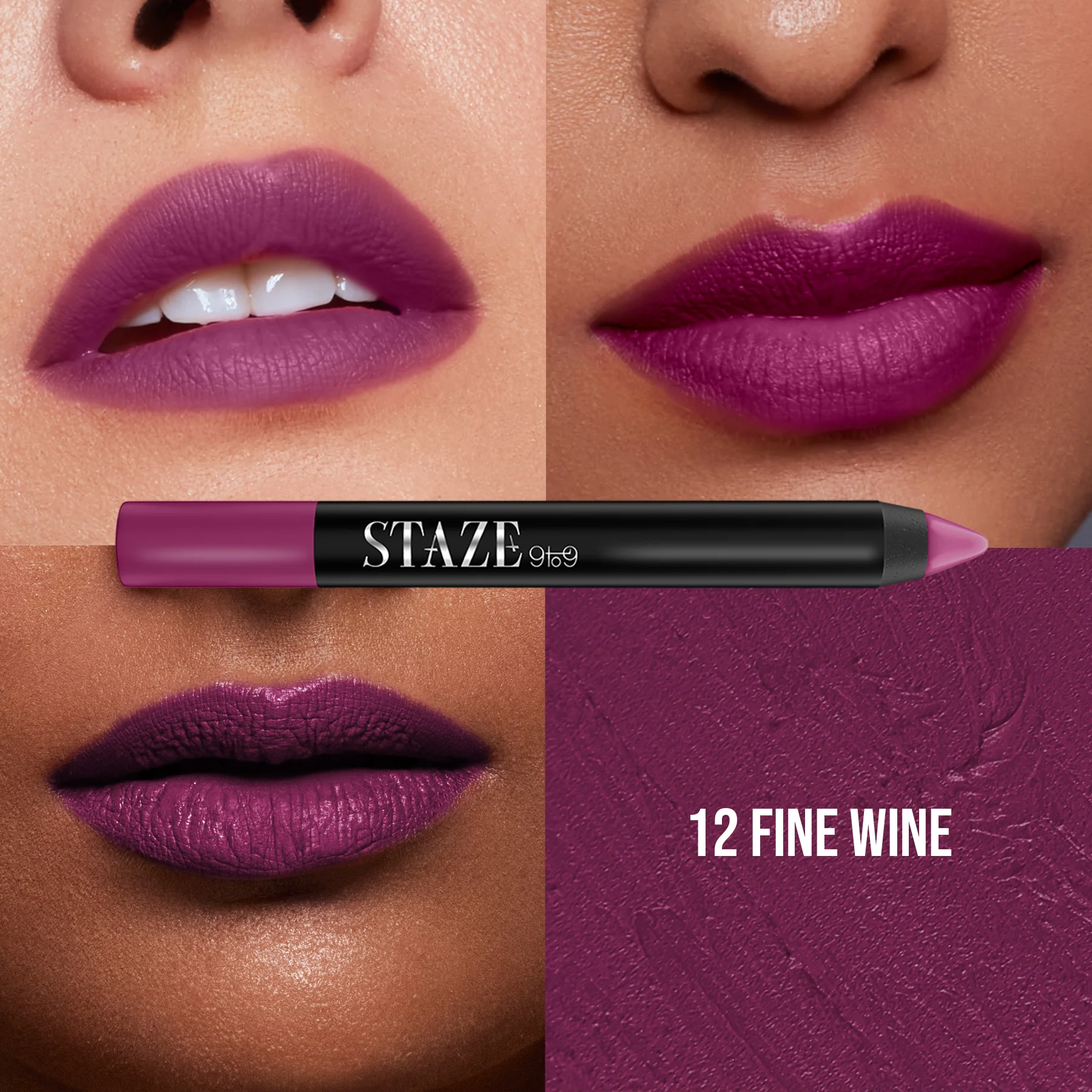 Pout On Lip Crayon - 12 Fine Wine - Image 2