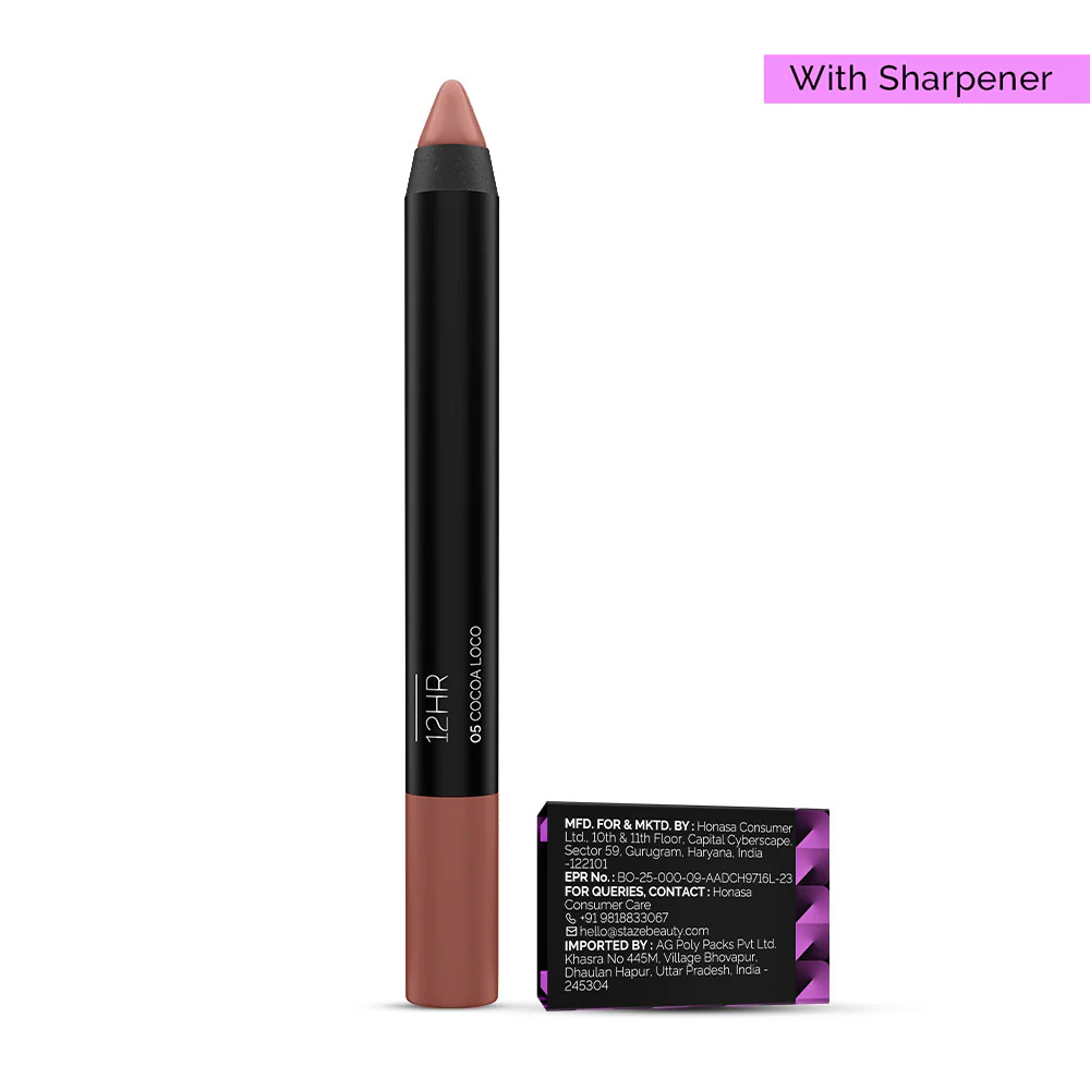 Pout On Lip Crayon 05 Cocoa Loco with Sharpener - Image 7