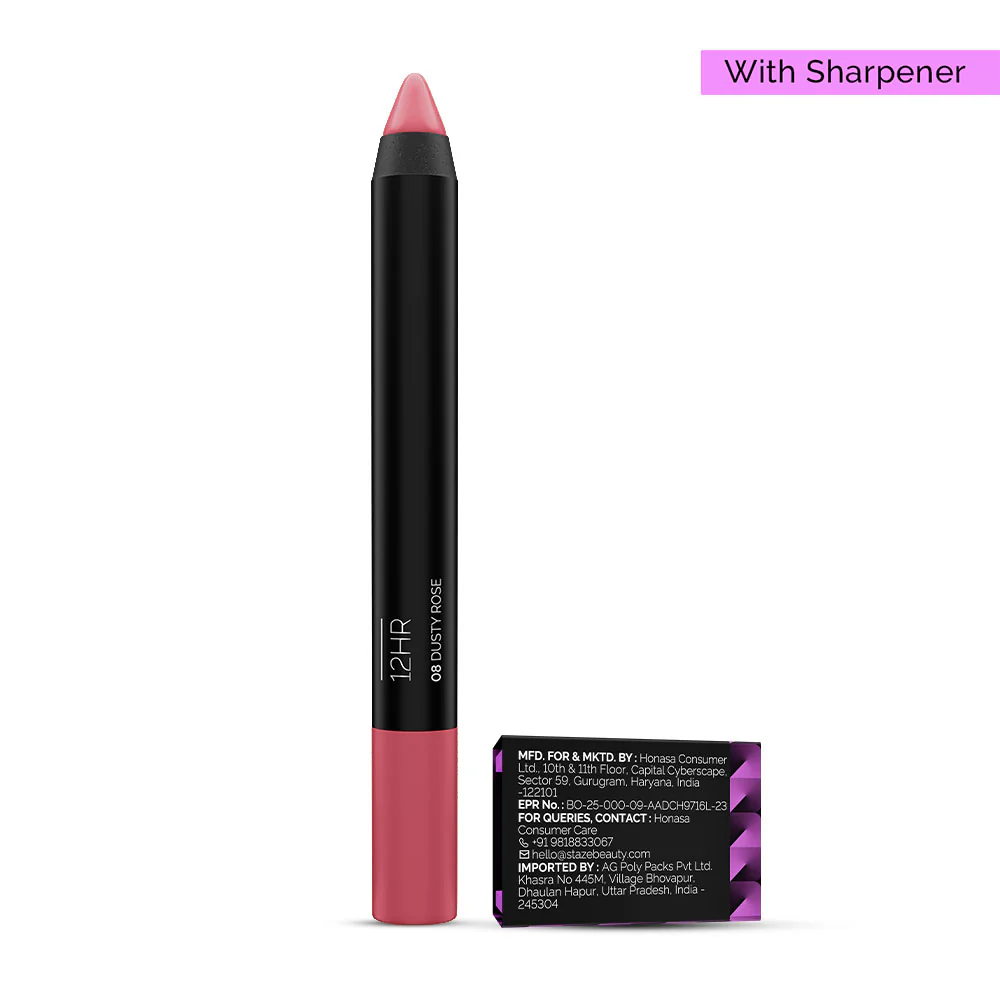 Pout On Lip Crayon 08 Dusty Rose with Sharpener - Image 7