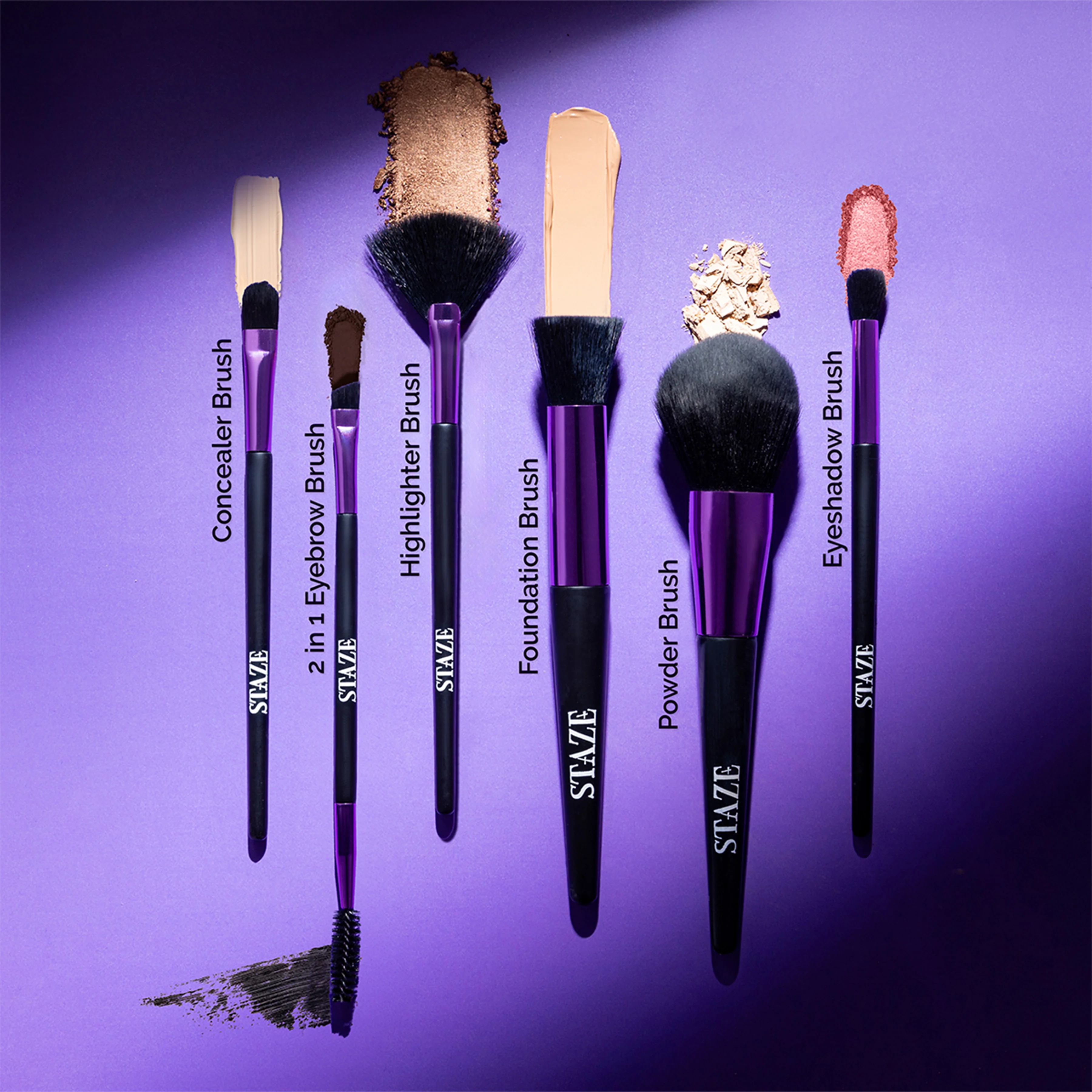 Studio Finish Set of 6 Makeup Brushes - Image 6