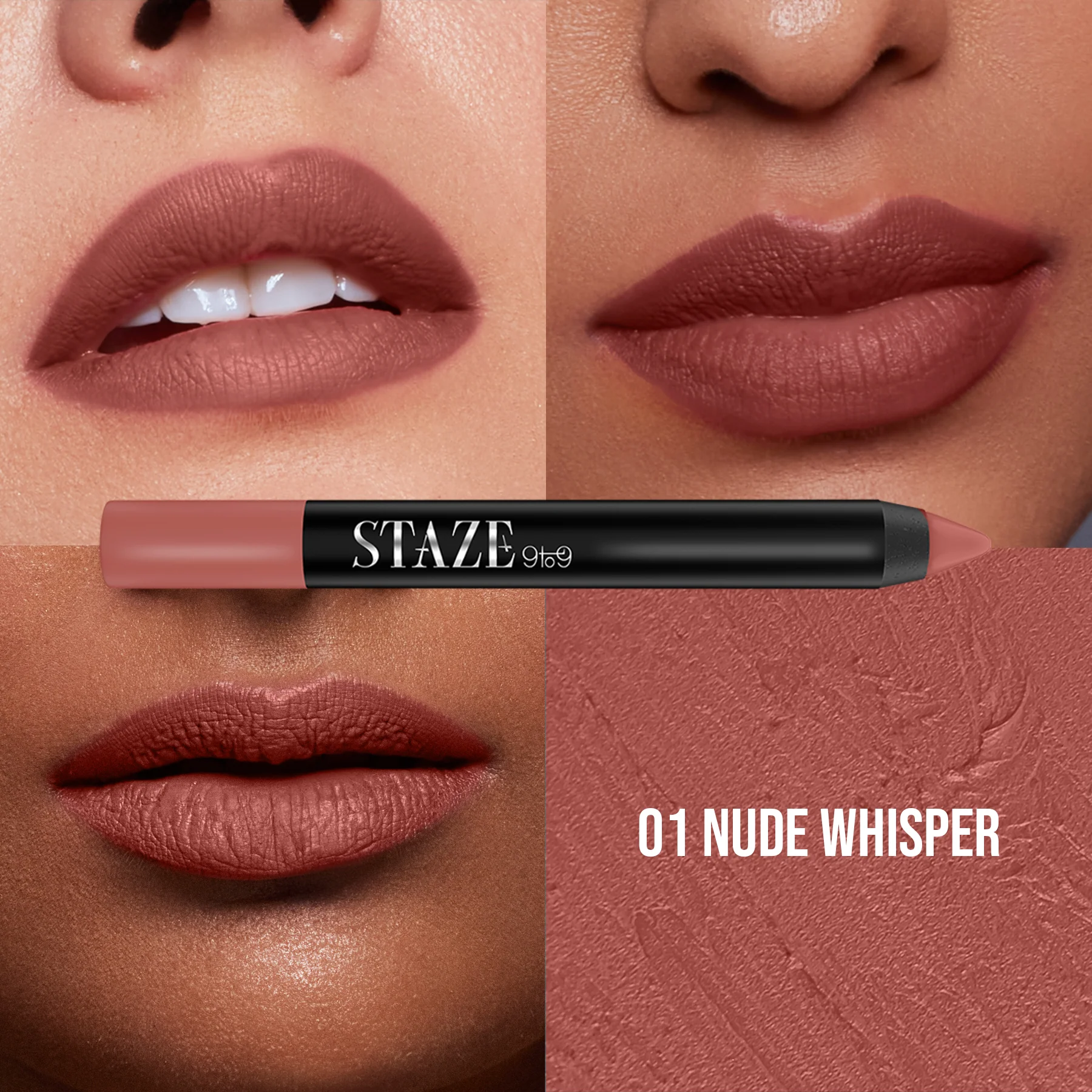 The Pout On Lip Crayon - 01 Nude Whisper - Image 2