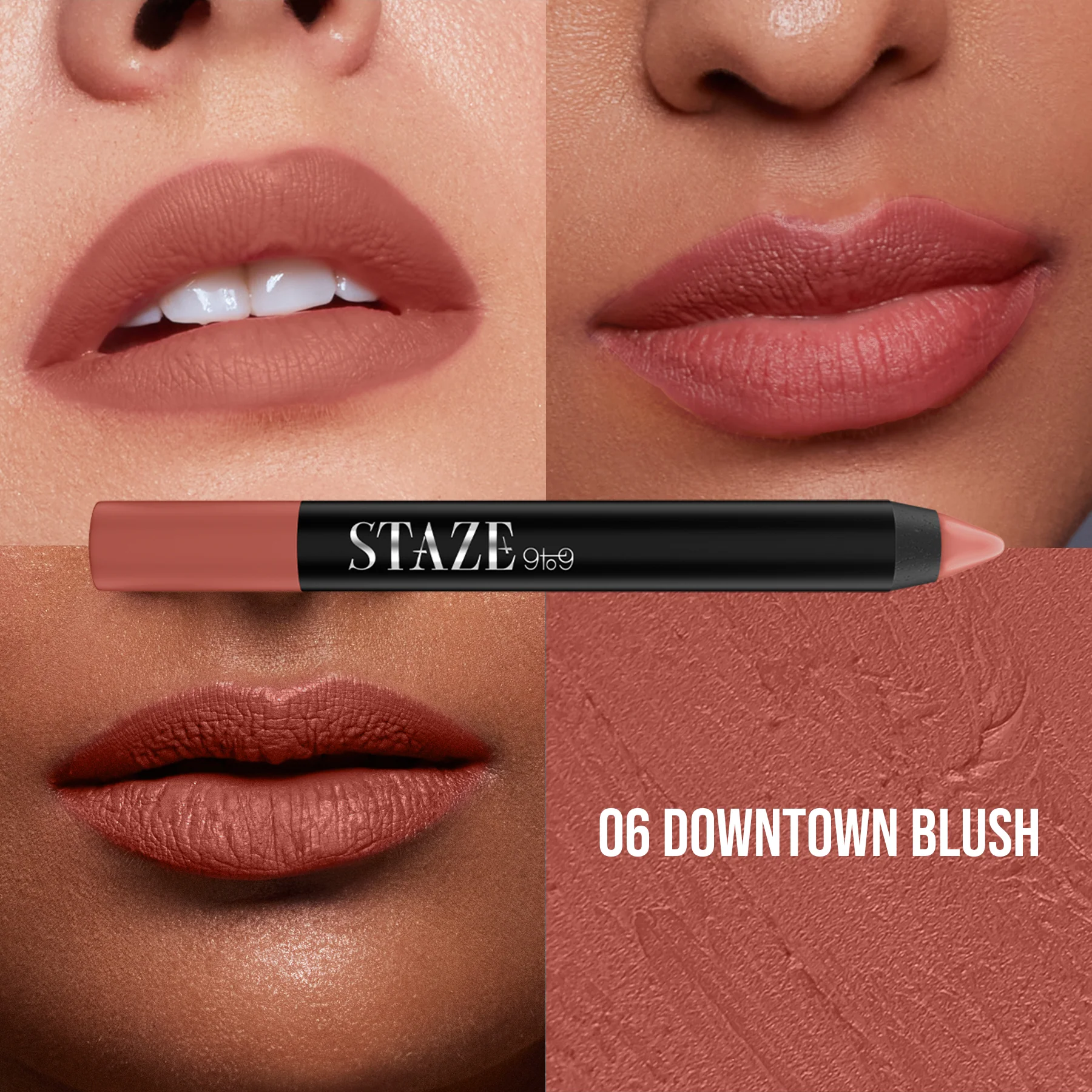The Pout On Lip Crayon - 06 Downtown Blush - Image 4