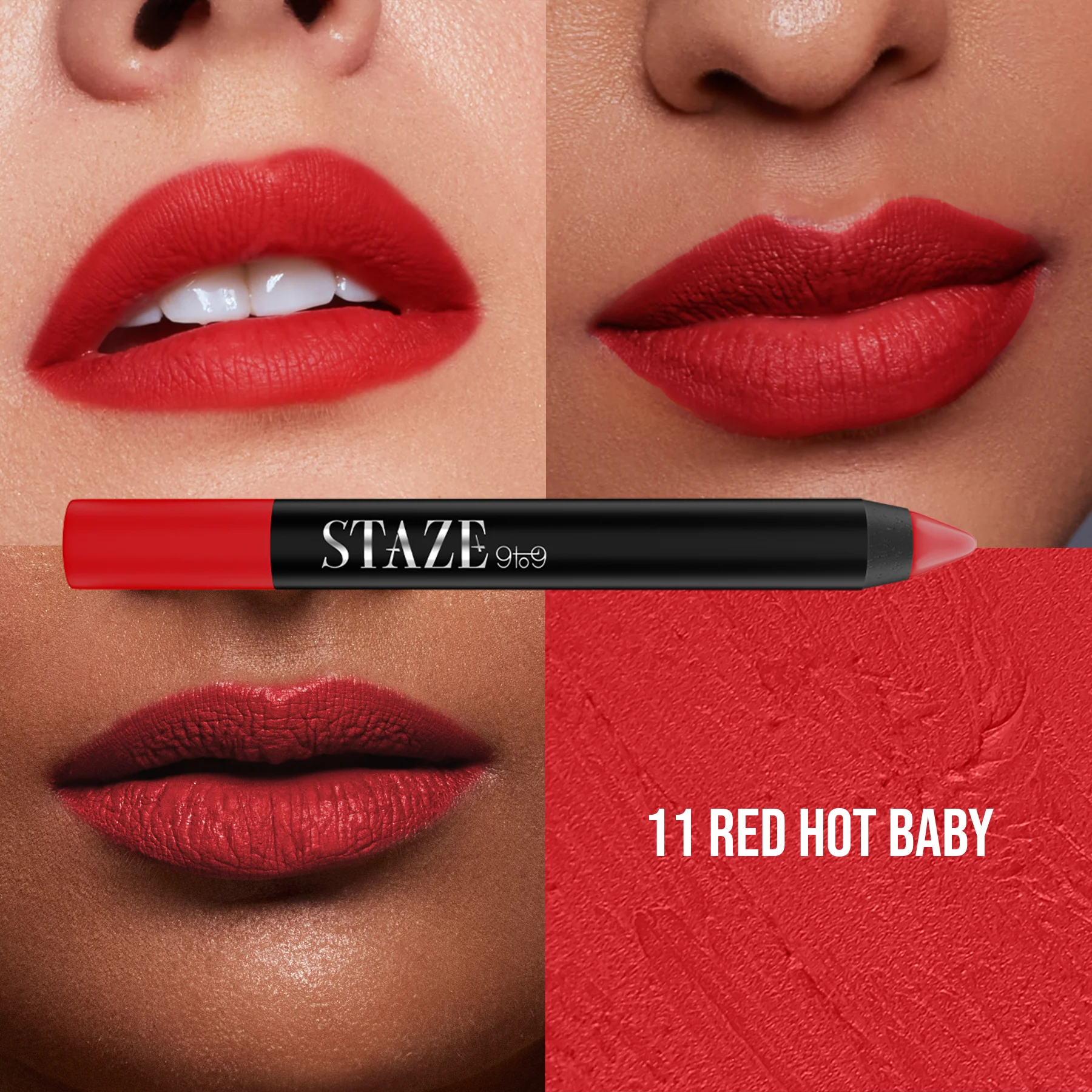 The Pout On Lip Crayon - 11 Red Hot Baby - Image 4