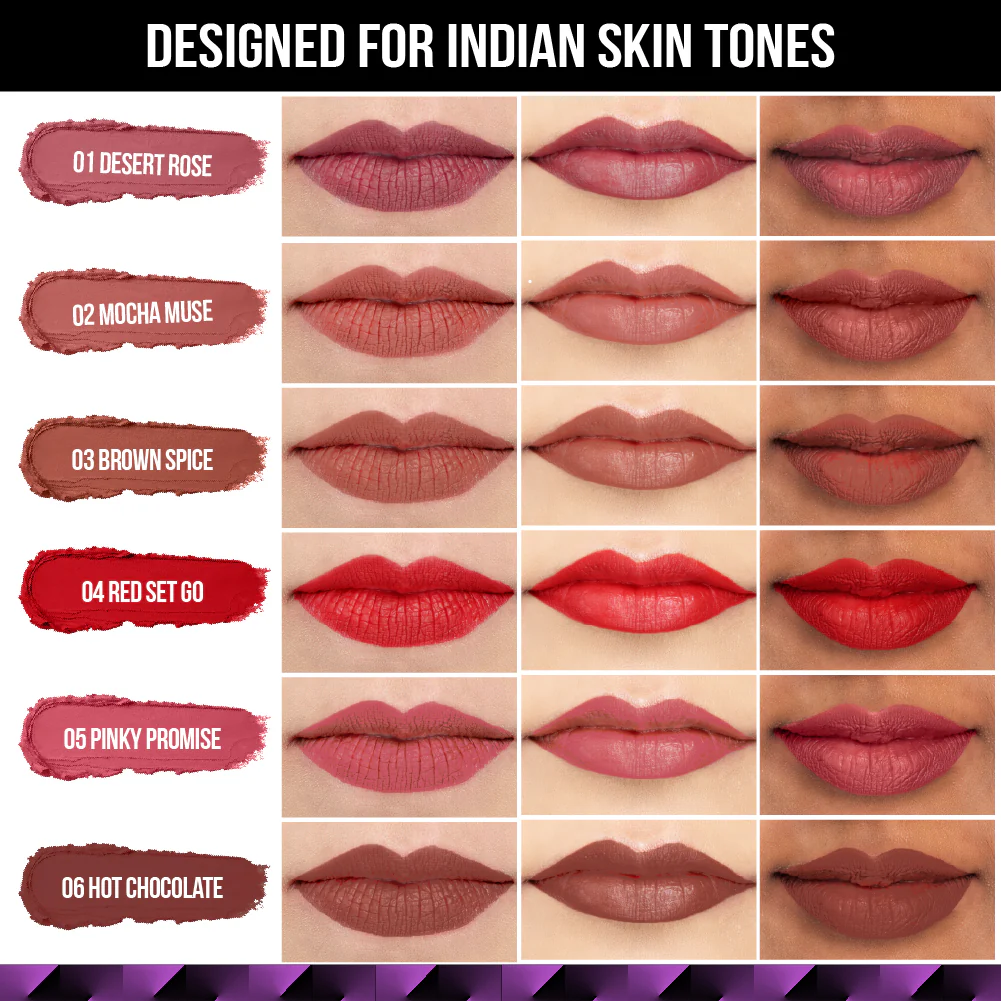 Velvet Kiss Lipstick - 04 Red Set Go - Image 6