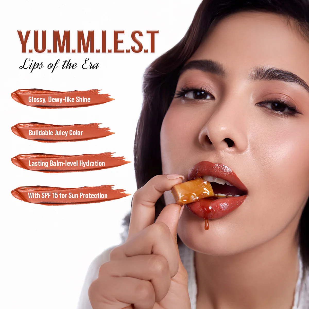 Y.U.M.M.Y Lip Gloss Balm - 01 Salted Caramel - Image 3