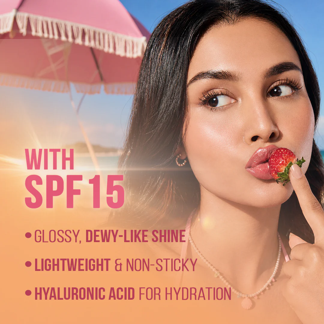 Y.U.M.M.Y Lip Gloss Balm - 04 Strawberry Jelly - Image 3