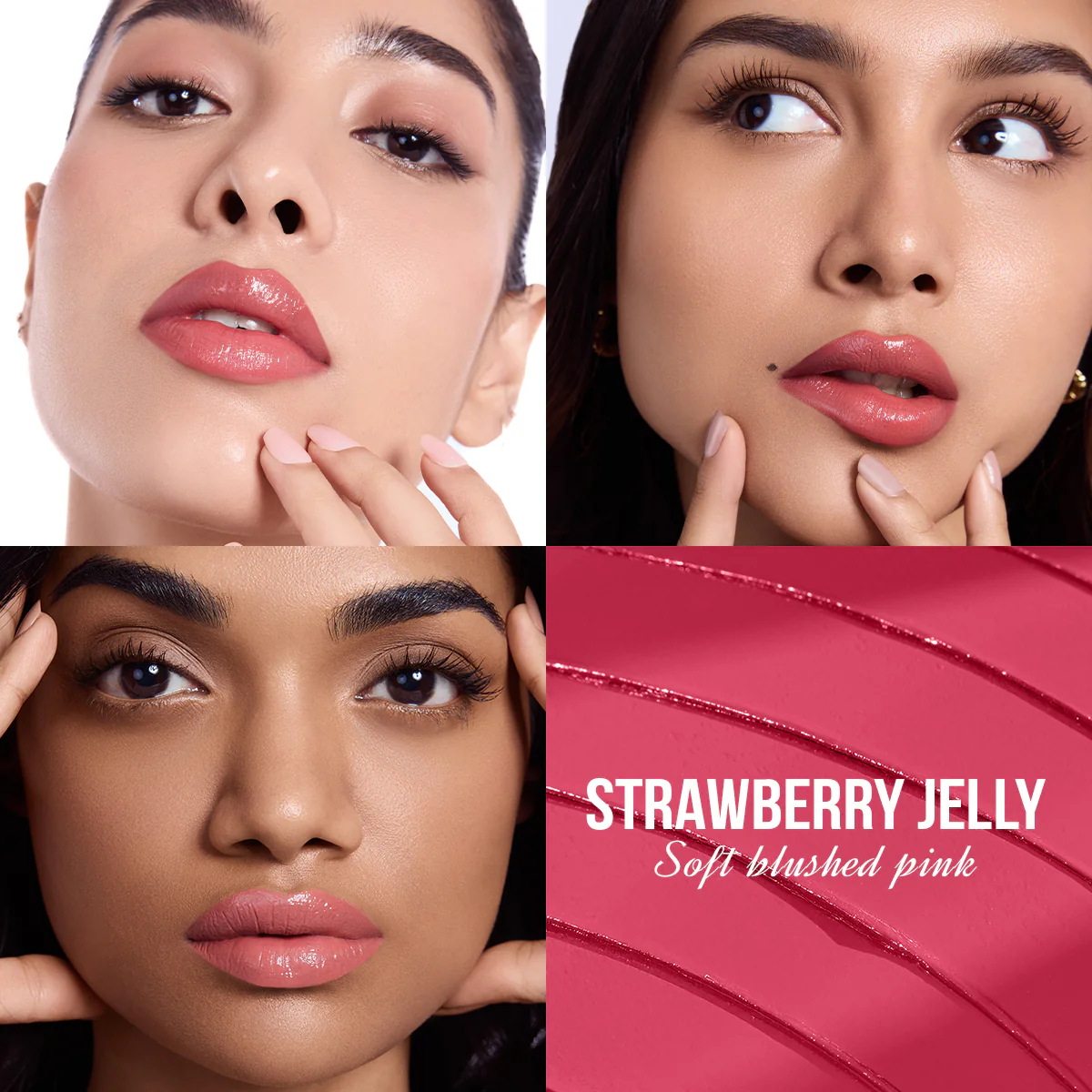 Y.U.M.M.Y Lip Gloss Balm - 04 Strawberry Jelly - Image 4